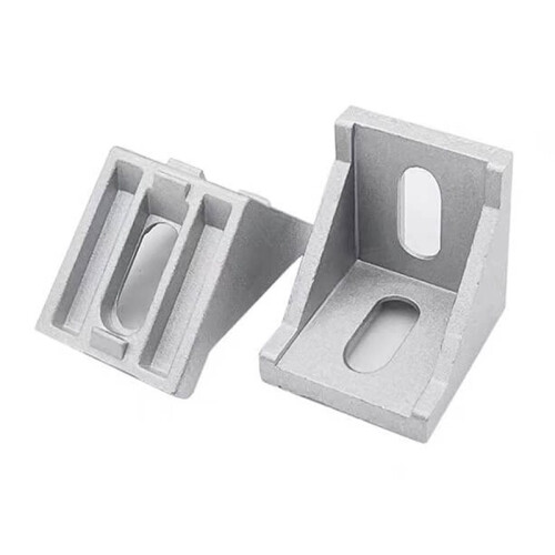 50 Pièces Équerres D'Angle 4040 Aluminium Argent 40x40 1