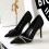 Women's Rhinestone Bow High Heel Pointed Toe Pumps 4