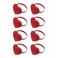 Heart-shaped metal napkin ring table decor 1 piece