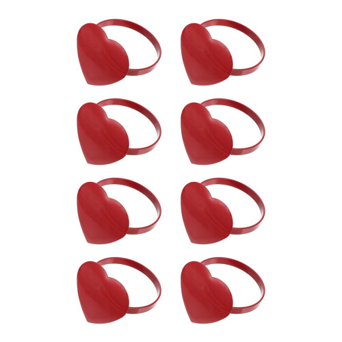 Heart-shaped metal napkin ring table decor 1 piece