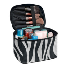 Large Makeup Organizer Portable Hanging Organizer Makeup Case Organizer Storage Pockets Teacher Travel & Home, Zebra Print