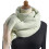 Women's solid color winter striped shawl scarf 1 piece 1
