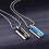 Titanium Steel Pendant for Men Square Shape 1 Piece 5