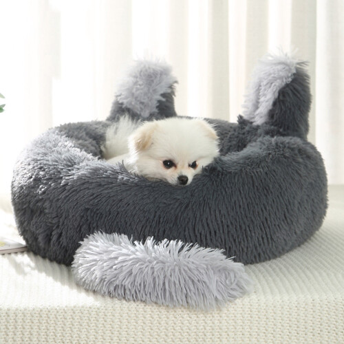 Donut Dog Bed Washable Cotton Small Pet Bed