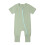 Baby Rompers Front Zipper Short Sleeve Solid Color 1