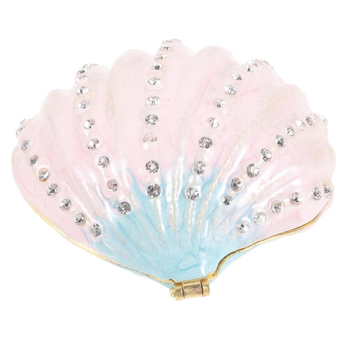 Shell-shaped jewelry case metal assorted colors