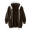 Dam vinterjacka i fleece, brun, 5XL 4