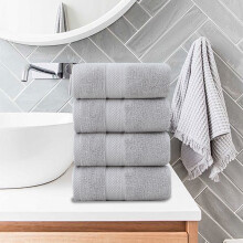 Luxury Cotton Towel Set Soft Absorbent Quick-Dry 4-Piece