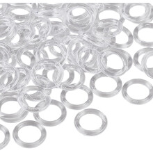 Clear Roman Curtain Rings 13mm 100 pcs