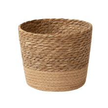 Hand-Woven Basket Planter Rustic Flower Pot Toy Organizer Storage Basket Planter for Indoor Plants Home Farmhouse Decoration