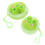 Coin Purse Green Plush Cartoon Shape 2 Pcs 1