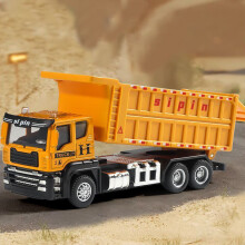 Metal Construction Truck Playset Friction-Powered 4-Piece
