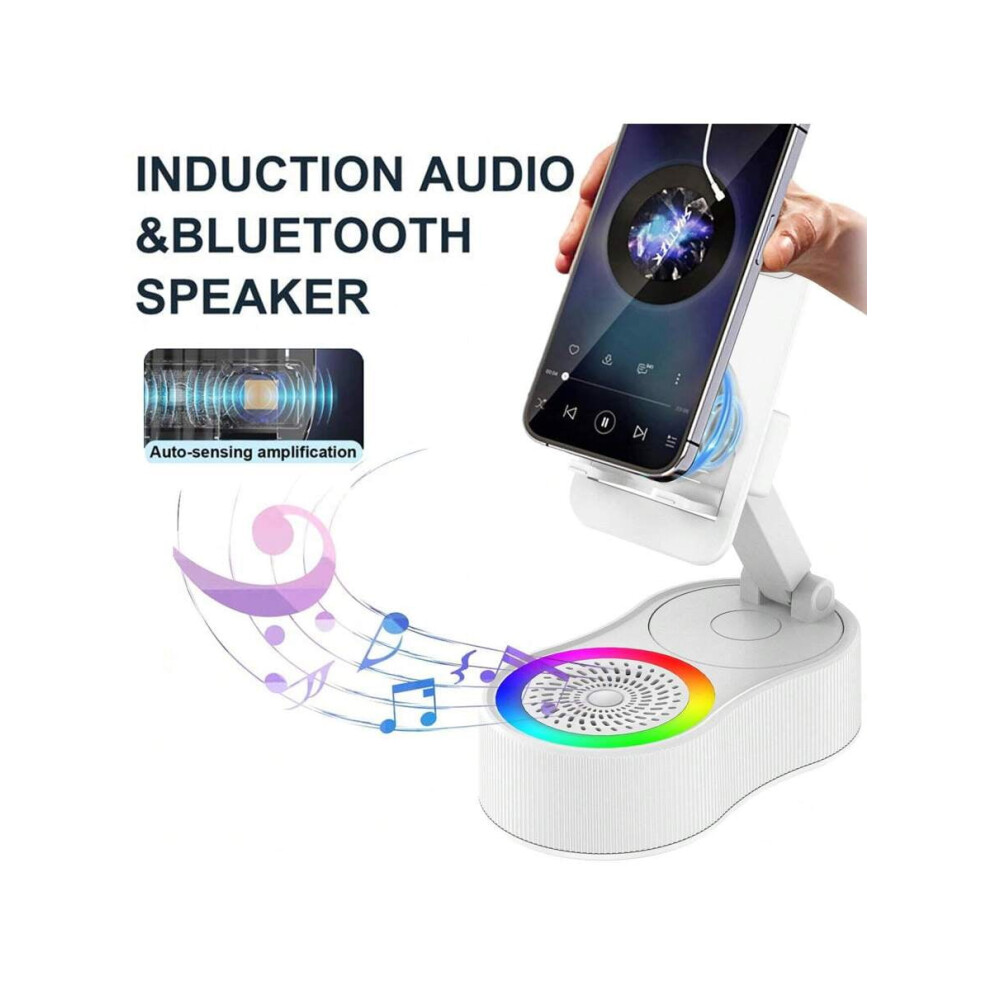 Wireless Induction Bluetooth Speaker With Phone Holder, 962125639889