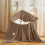 Fleece Blanket Soft AC Travel Nap Throw Brown 1