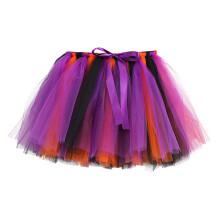 AWZXDE Girls Color Block Tutu Skirt Purple