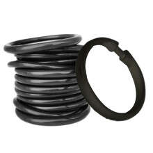 Crochets de rideau de douche ronds antidérapants et antirouille (lot de 12)