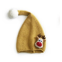 Christmas Long Tail Crochet Beanie Santa Photo Props Boy Girl Photo Shoot Outfits Crochet Knit Hat