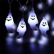 Halloween LED Skull String Lights Battery Operated 20