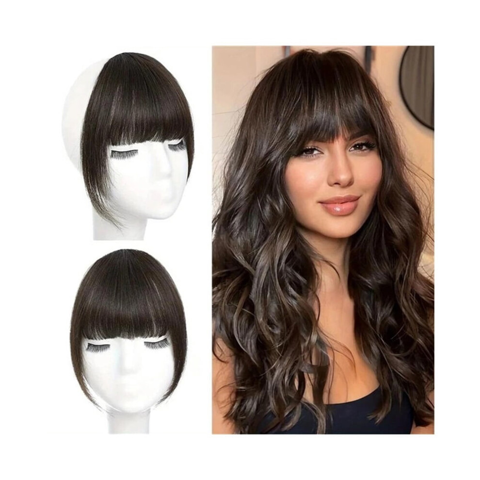 Synthetic Hair Bangs Clip-in Extension with Sideburns