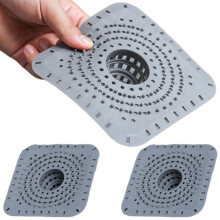 Silicone Shower Drain Cover with Hair Trap 1 Pack