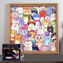 Wooden Hand-painted Jigsaw Puzzle Photo Frame 10 ml