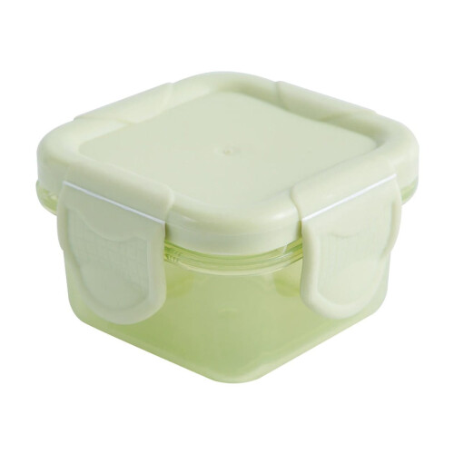 Square plastic food storage containers airtight 4-pack