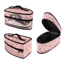 Pig Heart Print Steam Iron Storage Case Travel Iron Case with Handle Steamer Organizer Iron Holder with Zipper Closure Iron Accessories, Case Only