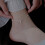 Bell Design Anklet Round Bead Alloy Adjustable Silver Anklet 1