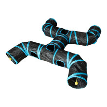 Cat Tunnel H-Way Collapsible Play Tunnel Black
