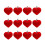 Red Heart Hanging Ornaments 12 Pieces 1