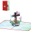 3D Popup Religious Greeting Card with Envelope, 1 Piece 1