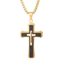 Men's Stainless Steel Cross Pendant