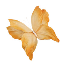 Artificial Butterfly Decoration Orange Lightweight 12 pcs