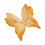 Artificial Butterfly Decoration Orange Lightweight 12 pcs 1