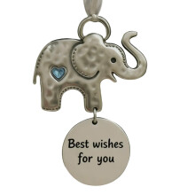Friendship Elephant Pendant for Women, Silver, 1 Piece