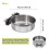 Stainless Steel Bird Feeding Dish with Clamp Holder for 7