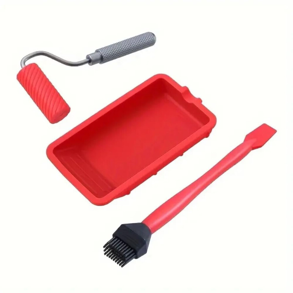 Silicone Glue Roller And Tray Woodworking Applicator Kit 962125096163