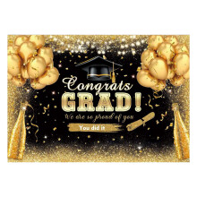 Congrats Graduation Banner for Class of 2026, 82.6x59 in Backdrop – Senior Night Photo Background & Wall Decoration