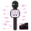 Wireless Karaoke Microphone with LED Lights Black 2