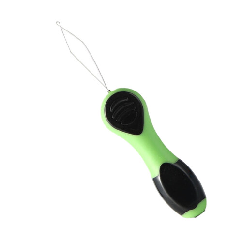 Fishing hook threader tool for fly tying and lure making