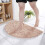 Halfronde badkamermat, waterabsorberend, antislip 6
