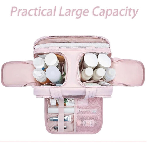 Cosmetic Bag Travel Wide-Open Large Capacity 2