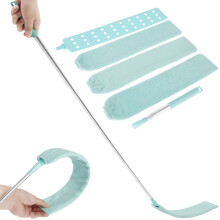Gap Dust Cleaner Retractable Microfiber Flexible Long Flat Gap Duster Brushes with Extendable Pole Household Cleaning Tools