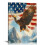 American Flag and Eagle Canvas Wall Art 16x20in 1