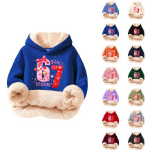 Kids Hoodie Sweatshirt Multicolor Printed No Pocket Boys