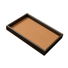 PU Leather Jewelry Display Tray Orange