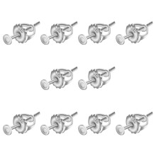Secure Screw-On Earring Backs Set of 10