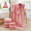 Velvet Bath Towel Set Square 8-Piece 1