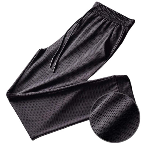 Men's Quick-Dry Casual Trousers Elastic Waist Drawstring 1