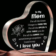 Transparent Acrylic Table Decorations for Valentine's Day,